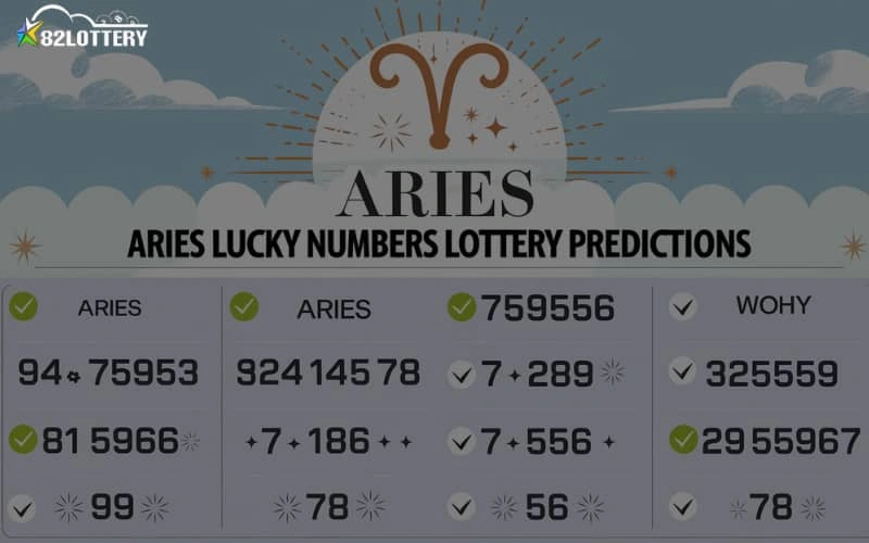 aries lucky numbers lottery predictions