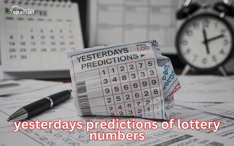 yesterdays predictions of lottery numbers